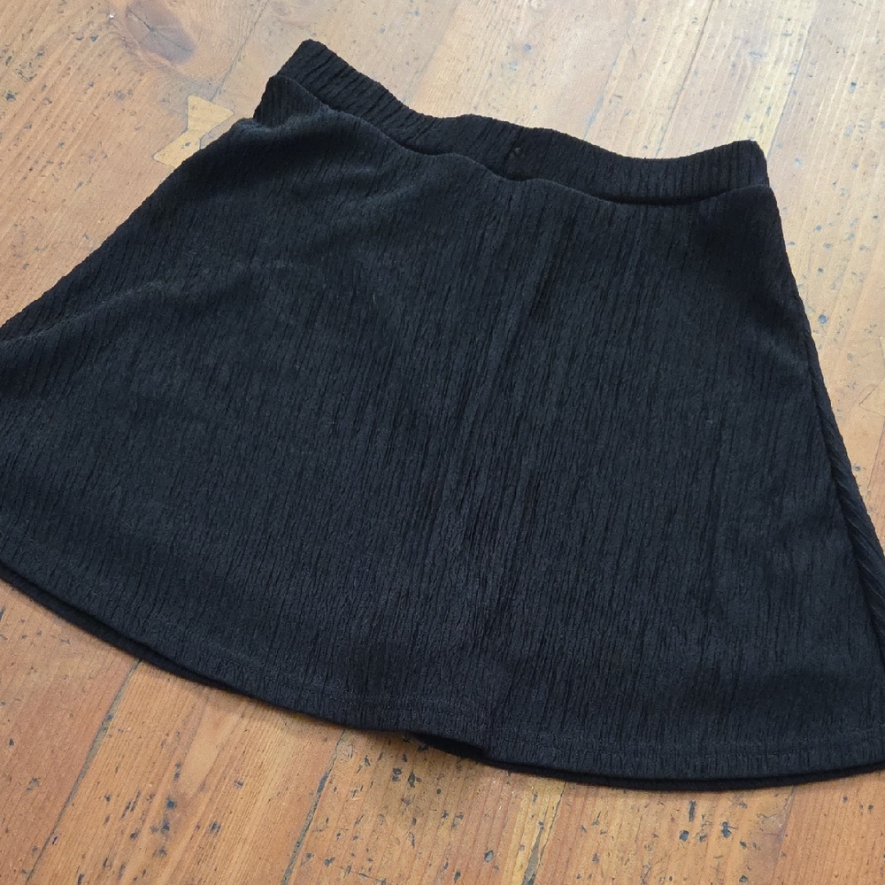 SHEIN Black Skater Skirt